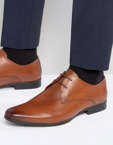 River Island - Scarpe derby in pelle color cuoio - Cuoio