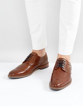 River Island - Scarpe brogue di pelle marroni - Marrone