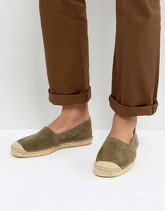 Selected Homme - Hajo - Espadrillas scamosciate - Verde