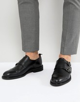 Selected Homme - Scarpe in pelle con due fibbie - Nero