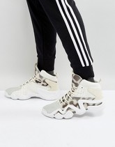 adidas Originals - Crazy 8 BY4367 - Scarpe da ginnastica bianche primeknit - Bianco
