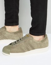 adidas Originals - Superstar BB2226 - Scarpe da ginnastica verdi stile anni '80 - Verde