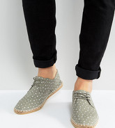 ASOS - Espadrillas grigie con stelle a pianta larga - Grigio