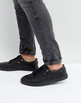 ASOS - Scarpe da ginnastica nere con zip - Nero