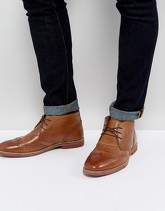 ASOS - Chukka stile brogue in pelle color cuoio - Cuoio