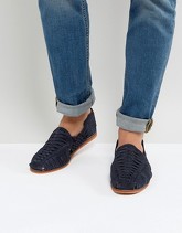 ASOS - Sandali intrecciati blu navy scamosciato - Navy