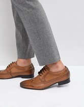 ASOS - Scarpe brogue in pelle color cuoio - Cuoio