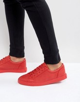 ASOS - Scarpe da ginnastica rosso acceso a blocchi di colore - Rosso