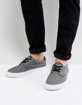 ASOS - Scarpe da barca in chambray nero - Nero