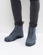 Dr Martens - Kamar - Anfibi scamosciati con 8 paia di occhielli - Blu