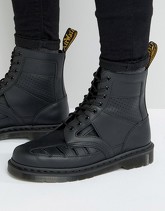 Dr Martens - 1460 - Anfibi con 8 occhielli e cut-out - Nero