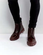 Dr Martens - 101 BR - Anfibi colour block con 6 paia di occhielli - Rosso