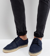 H By Hudson - Espadrilles stringate in rete - In esclusiva per ASOS - Navy