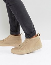 KG By Kurt Geiger - Kersoe - Scarpe da ginnastica alte in cuoio - Beige