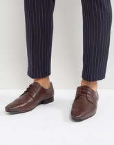 KG By Kurt Geiger - Kenford - Scarpe derby stile brogue di pelle bordeaux - Rosso