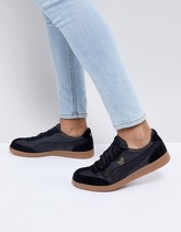 Puma - Liga 36459702 - Scarpe da ginnastica di pelle nere - Nero