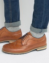 Silver Street - Cannon - Scarpe brogue in pelle color cuoio - Cuoio