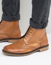 Silver Street - Gerrard - Scarponcini brogue in cuoio - Cuoio