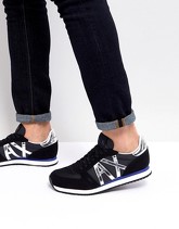 Armani Exchange - Sneakers nere con logo Ax - Nero