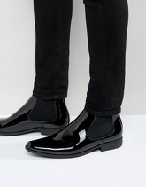 ASOS - Stivaletti Chelsea nero patent - Nero