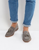 ASOS - Mocassini grigio scamosciato con nappe - Grigio