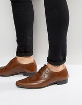 ASOS - Scarpe brogue Oxford in pelle color cuoio - Cuoio