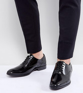 ASOS - Scarpe Oxford pianta larga stringate nere in pelle - Nero