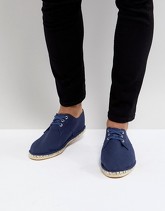 ASOS - Derby - Espadrillas in tela blu - Navy