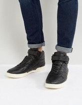 ASOS - Scarpe da ginnastica alte nere con suola separata - Nero