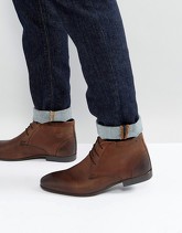 ASOS - Chukka in pelle marroni - Marrone