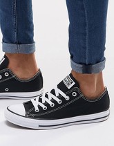 Converse - All Star Ox M9166C - Scarpe da ginnastica di tela nere - Nero