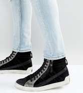 Diesel - D-String - Scarpe da ginnastica in pelle - Nero