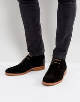 H By Hudson - Matteo - Desert boots neri scamosciati - Nero