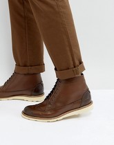 Original Penguin - Creasy - Stivaletti brogue color cuoio - Cuoio