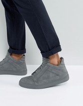 Steve Madden - Dodge - Scarpe da ginnastica alte grigie - Grigio