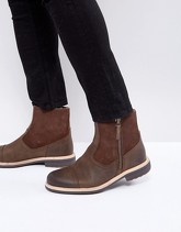 UGG - Dalvin - Stivaletti in pelle con zip e suola Treadlite - Marrone