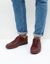 ASOS - Scarpe da ginnastica stringate bordeaux con punta - Rosso