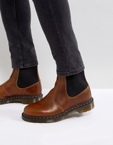 Dr Martens - Hardy - Stivaletti Chelsea in pelle cerata - Marrone