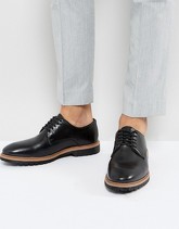 New Look - Scarpe derby in pelle nera - Nero