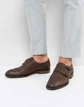 Selected Homme - Bolton - Scarpe marroni in pelle nabuk con fibbie - Marrone